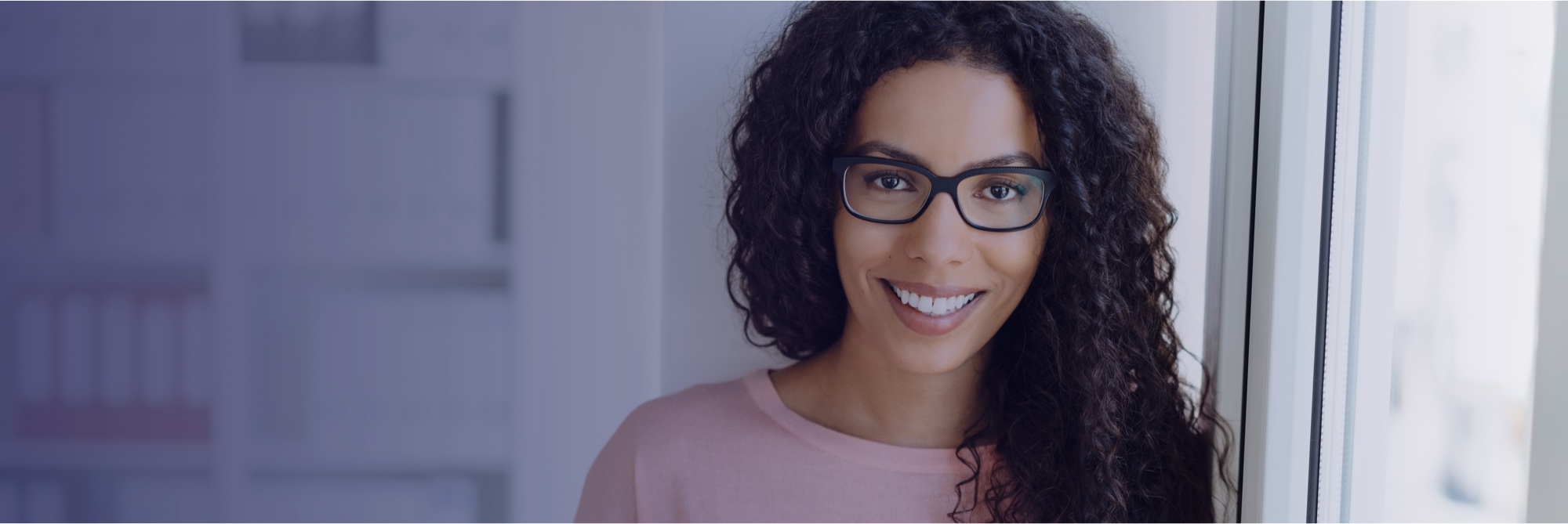 Woman with a Lazy Eye / Amblyopia