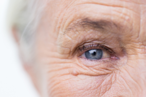 Old woman eye